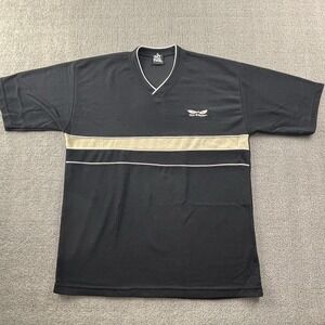 Vintage No Fear Shirt Large Black Short Sleeve Heavyweight Y2K Casual Men's